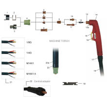 high quality center adaptor LT70/LT70-CB plasma cutting torch